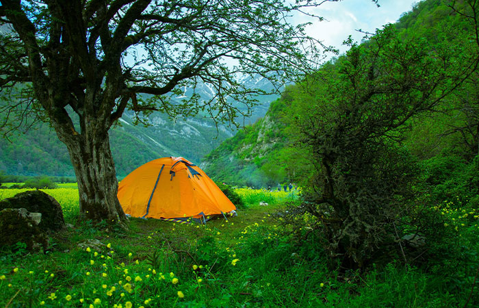 سفربازی - برپایی کمپینگ در دشت دریاسر